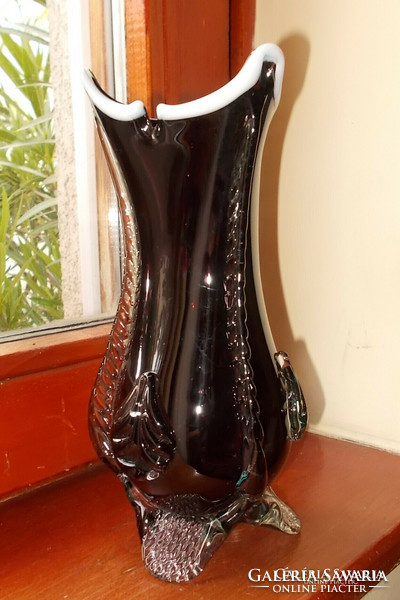 Muránói , Muranoi váza. 24 cm