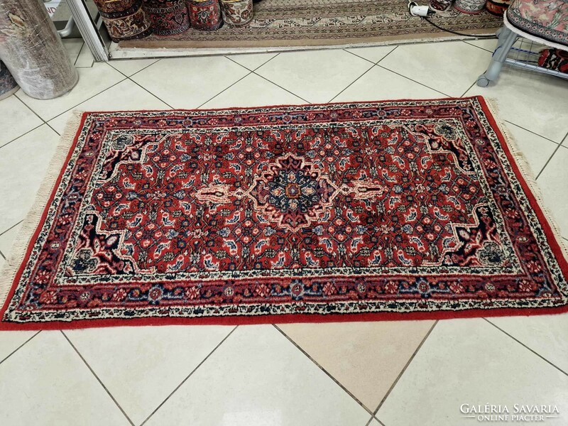 Indo bidjar 93x175 hand knotted wool persian carpet bfz624
