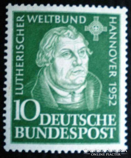 N149 / Germany 1952 Martin Luther stamp postal clerk