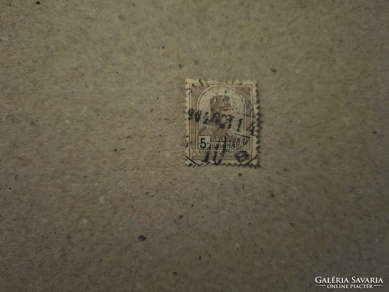 1900 5 crown turul stamp-o-