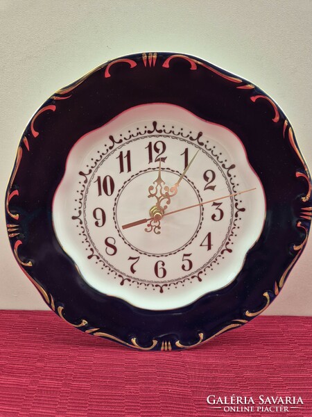 Zsolnay pompadour iii. Plate clock