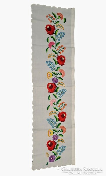 Kalocsai embroidered drapery 102 cm x 29 cm