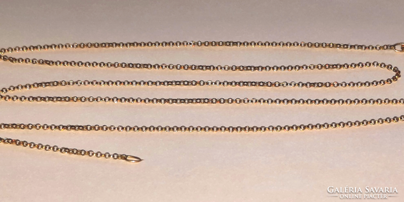 18 karátos arany nyaklánc-kapocs hiányzik