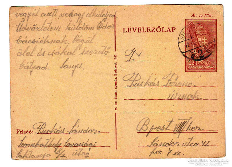 Levelezőlap / 1942