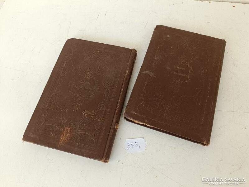Antik zsidó héber magyar nyelvű imádságos könyv imakönyv 1902 judaika 2 kötet sérült 545 8879