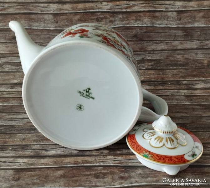 VISTA ALEGRE 'MAGNOLIA' FINOM PORTUGÁL PORCELÁN TEÁS VAGY KÁVÉS KANNA KIÖNTŐ