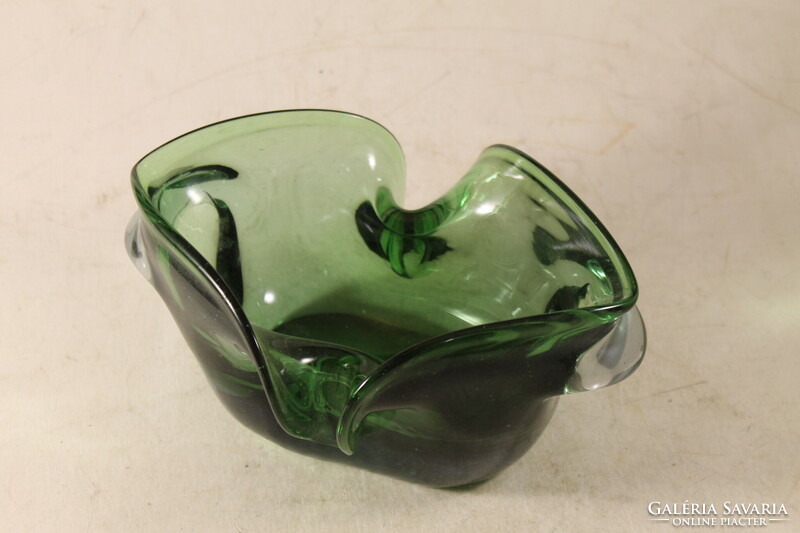 Murano green glass centerpiece 248