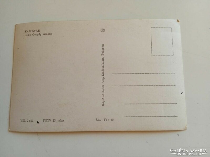 D202837  Kaposvár Csiky Gergely színház  1961