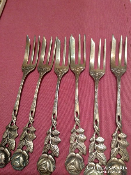 Old silver cookie fork