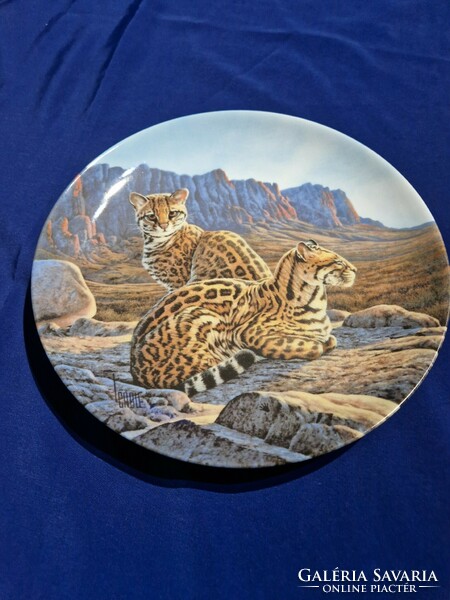 Knowles 1990 Lee Cable Amerika nagy macskái THE OCELOT Ltd Ed Plate tányét