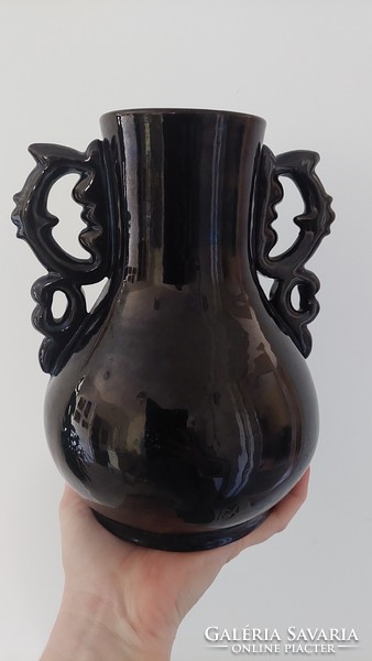 Török László keramia váza 22cm