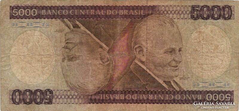 5000 Cruzeiros 1984 Brazil