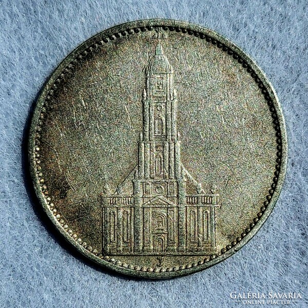 Reichsmark silver 5 marks 1934 j