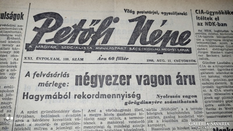 Petőfi Népe Újság egybekötve 1966