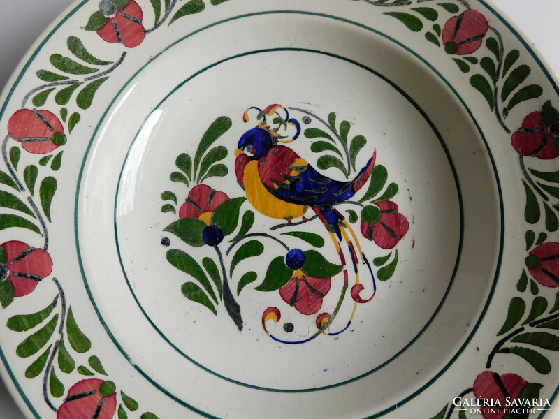 Granite decorative plate with birds - 21 cm