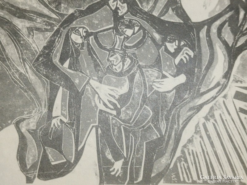 Stettner Béla grafikus kiállítás meghívója/1978