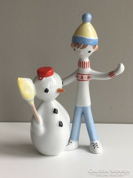 Aquincum boy with snowman.