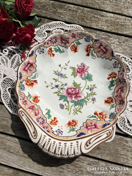 RITKA! Lenyűgöző Spode kagyló alakú chinoiserie kínáló, 1820 körül