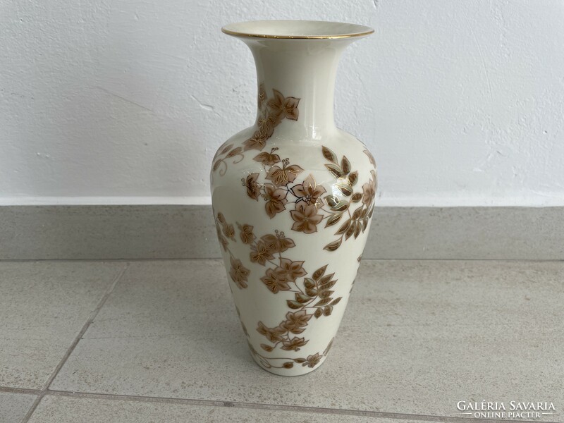 Ritka Zsolnay virág mintás váza porcelán
