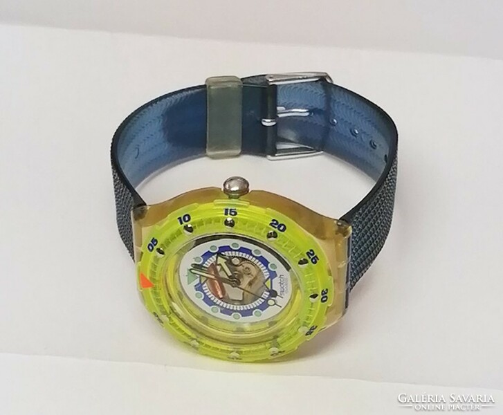 Swatch neon swiss made eta quartz movement women's children's watch, mint condition
