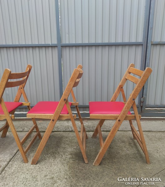4 db összecsukható szék (vintage, retro, mid-century) eladó