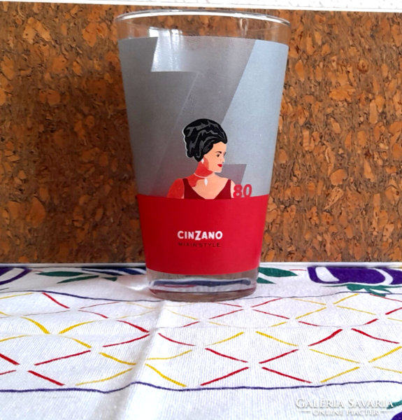 Cinzano „Mixing style” pohár (80-as évek)