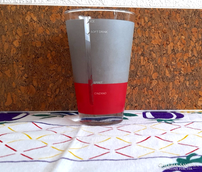 Cinzano „Mixing style” pohár (80-as évek)