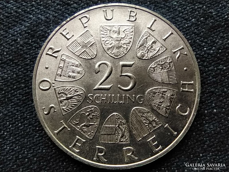 Ausztria Ferdinand Raimund halálának 130. évfordulója .800 ezüst 25 Schilling 1966