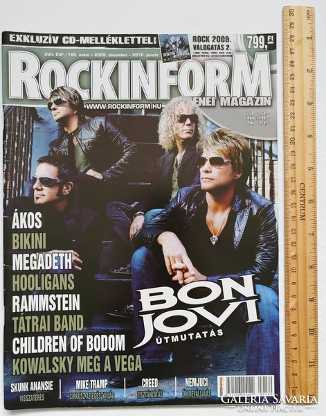 Rockinform 2009/12 Bon Jovi Kowalsky Rammstein Megadeth Creed Bikini Hooligans Ákos Bodom
