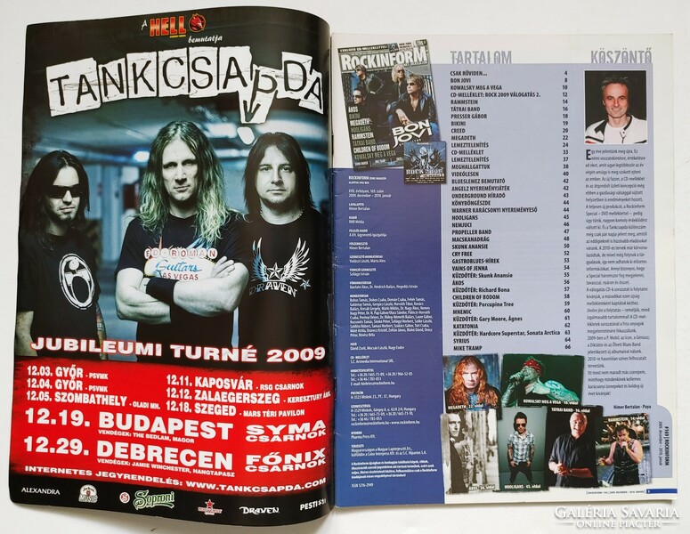 Rockinform 2009/12 Bon Jovi Kowalsky Rammstein Megadeth Creed Bikini Hooligans Ákos Bodom