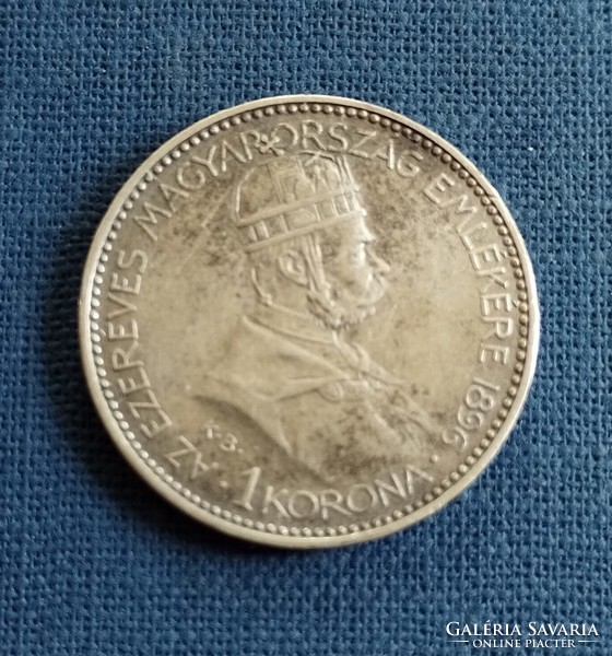 Ferenc József 1896 ezüst 1 korona