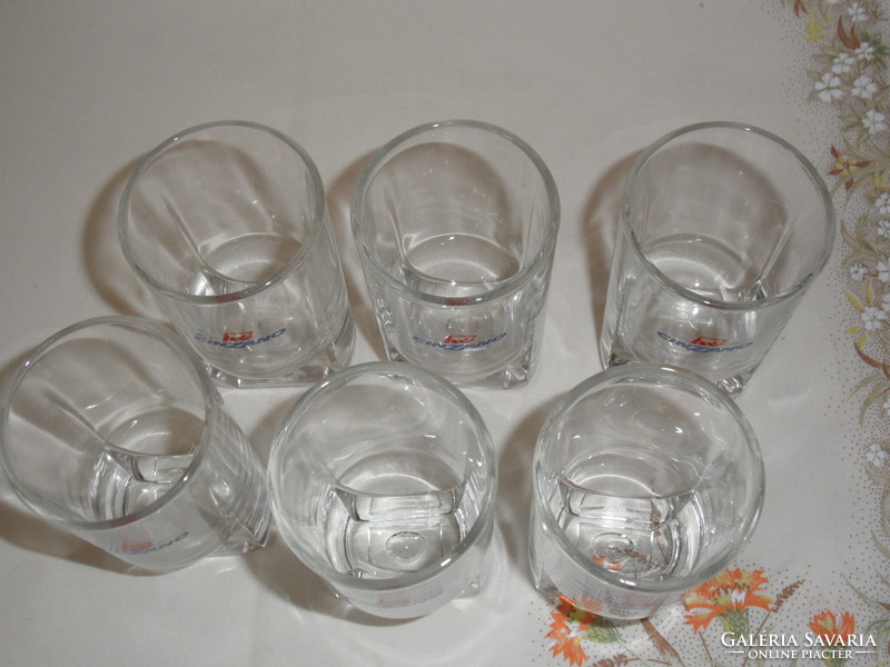 CINZANO üveg pohár ( 6 db.)