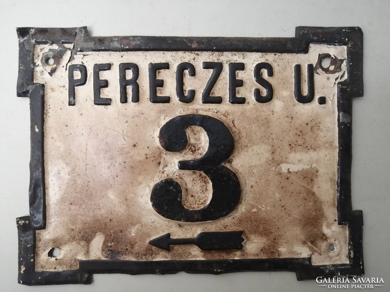 ANTIK UTCA- ÉS HÁZSZÁM  -  PERECZES U. 3