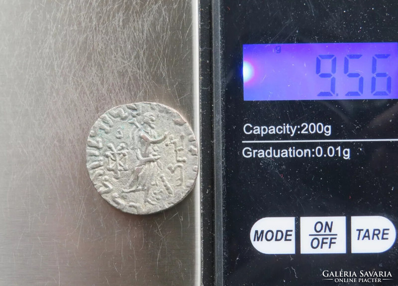 II. Azes indo-szkíta tetradrachma ezüst 9.56 gr