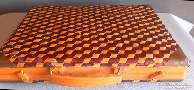 Vintage Opart rattan  kézzel készített táska ALKUDHATÓ design