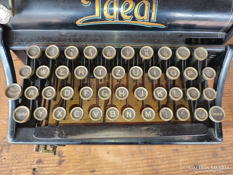 1911 IDEAL TYPEWRITER A4 sn 86931 antik QWERTZ Schreibmaschine írógép