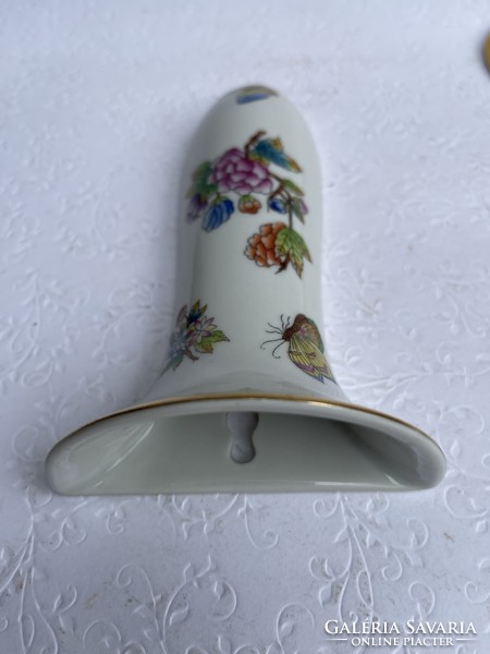 Herendi porcelán nyelű tortalapát és kis faliváza