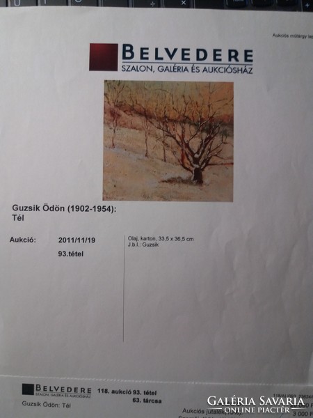 Guzsik Ödön  / 1902 - 1954 /