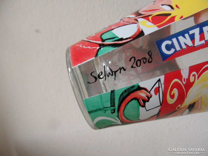 CINZANO üveg pohár ( 2 db. )