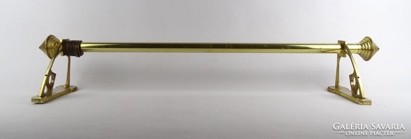 1S828 Szecessziós réz függönytartó karnis ~80 cm
