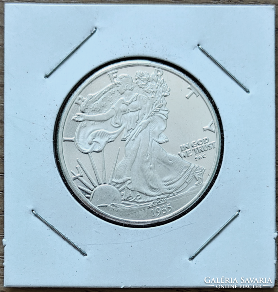 50 Cents / Half Dollar (Walking Liberty) 1935 Hivatalos utánveret tokban