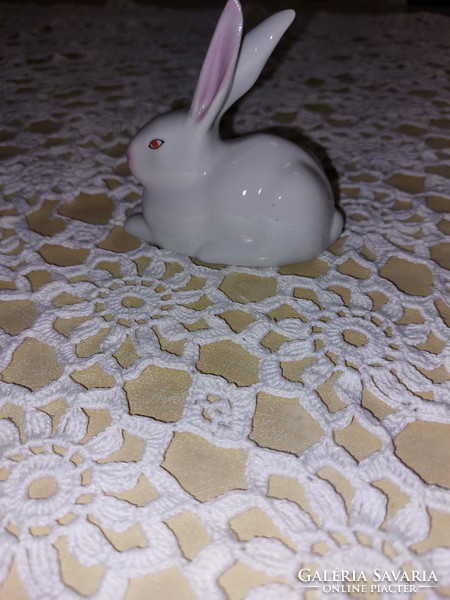 Drasche rózsaszín fülű porcelán nyúl, nyuszi