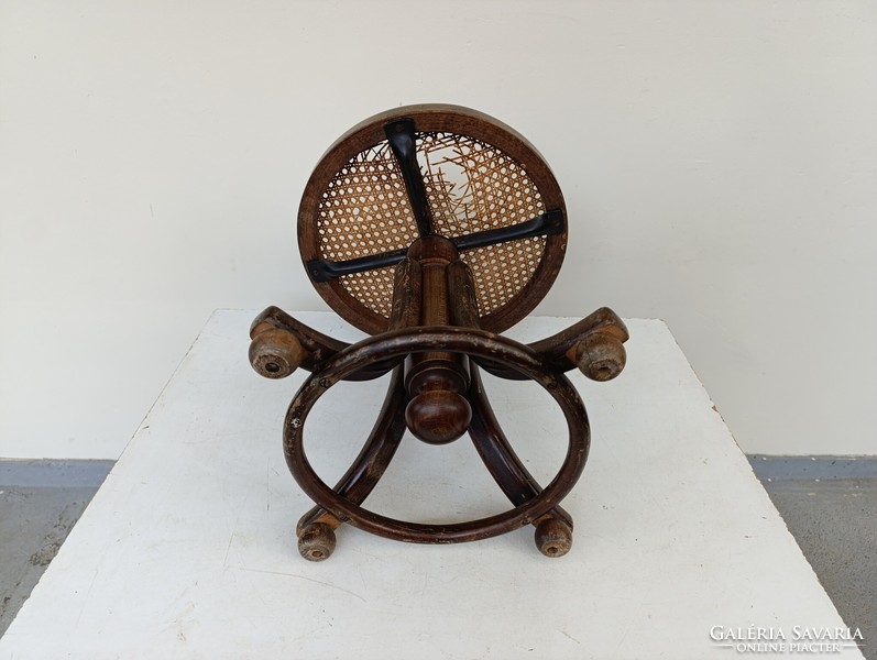 Antik zongoraszék Thonet bútor zongora szék zene fonatozása szakadt 753 9456