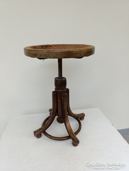 Antik zongoraszék Thonet bútor zongora szék zene fonatozása szakadt 753 9456