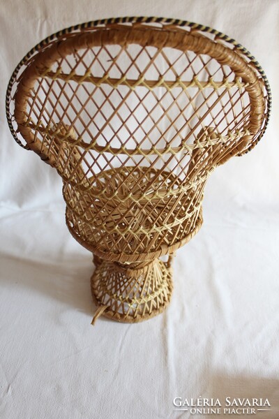 2 db rattan fonott baba fotel