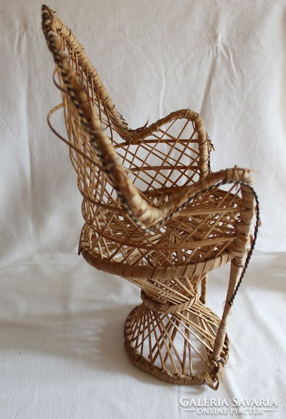 2 db rattan fonott baba fotel