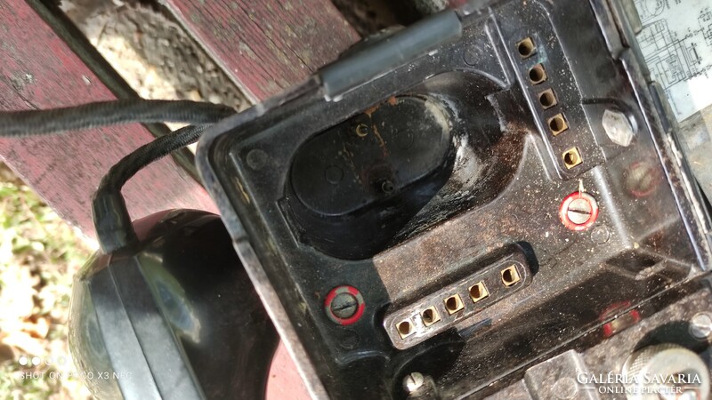 Bundeswehr katonai hordozható telefon terepi telefon FF - OB / ZB 1965