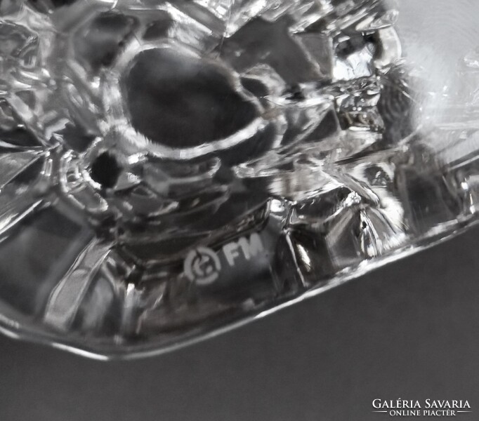 Josef Marcolin avantgarde kristály-jégszobor FM Kunstglas 1980's Austria/Svédország