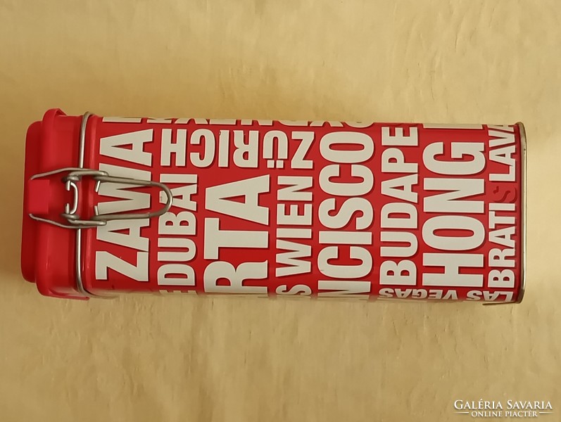 Doboz fém Segafredo Zanetti 11,5x8x22cm LIMITÁLT kiadás