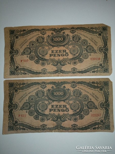 2 db Ezer pengő 1945